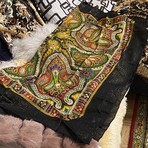 Colorful Paisley Women's Shawl .